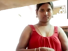 Madurai, Tamil sexy aunty in chimmies with firm nipples
