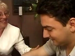 Old Italian teacher with student