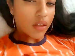 Cutie Fingers Her Kitten 