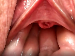 Hubby made a huge spread cunt out of my cute pink pussy after helping me trim the bushes. Fist. Fuck. Orgasm
