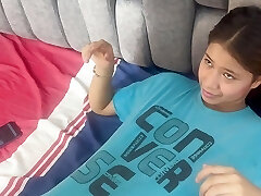 I find my lil' stepsister with my clothes on, I take them off and I tear up her hard until I jism in her pussy
