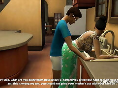 Kitchen lovemaking in morning Hindi darty taking