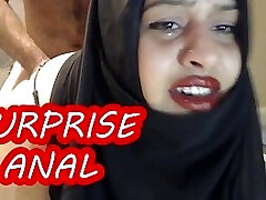 PAINFUL SURPRISE ANAL WITH MARRIED HIJAB Woman !