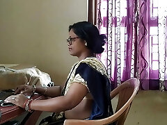 IT Engineer Trishala pulverized with colleague on torrid Silk Saree after a long time