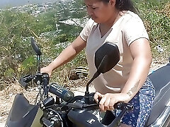 I teach my neighbor how to ride a motorcycle and she gives me her beaver.