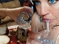 Eating Cum With My Food Is A GAMECHANGER! Yummy!!!!!