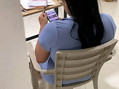 I CATCH MY Step-mom Jizzing AND SHE TELLS ME SHE WANTS TO FEEL MY COCK