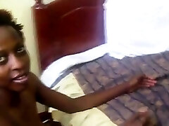 Horny Black African Assistant Nails Coworker