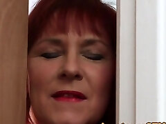 Bigtitted mature CFNM amateur pleasing cock