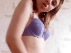 Morning homemade masturbation and kinky orgasm. Close-up