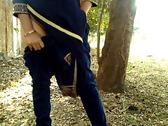 fucking stepsister in public risky fuckfest in forest