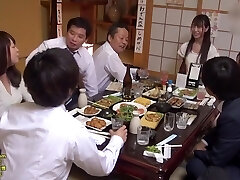 Asian Lady Wearing Tights Enjoys Passionate Group Sex