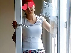 Eve Gelen Temizlikci Abla Gizli Cekim Turkish Mature