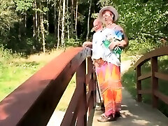 An Older Couple Have Fuck-fest By The Lake, A Young Slut Observes Them
