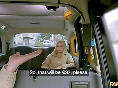 Russian whorey Blondie Jessie Ames got fucked by a Taxi driver