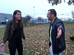 Good looking female Vany Ully has fun with a hard cock in the car