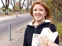 Timid Ugly German College Teen Picked up and Banged by old Guy