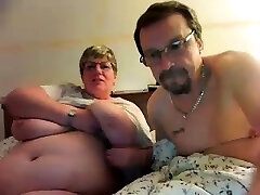 Mature with big nipples and hairy vagina on webcam