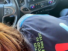 Walmart worker giving oral job