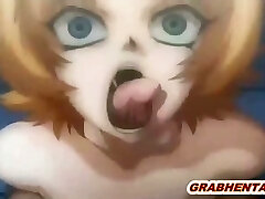 Phat boobs hentai brutally groupfucked by monsters