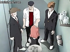 Innocent little anime dark haired babe part3