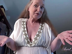 AuntJudys - Your Busty 61yo GILF Stepmom Maggie gives you a Handjob (Pov)