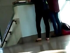 Candid Blonde Sandals Feet and Feet