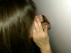 Jenny's very first gloryhole she didn't want to be there