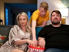 Movie Night Is Nicer When We Fuck Stepmom