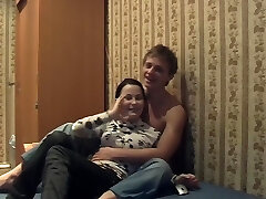 Vika in endowed dude fucking a nymph in a homemade pornography