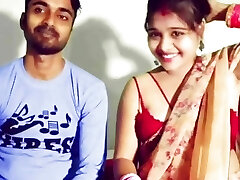 Latest Desi couples hindi chudai mms video small bra-stuffers bhabhi