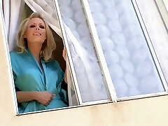 Ravishing blonde housewife rides a lengthy dick