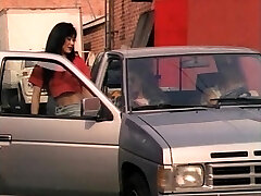 Captivating lesbian rectal toyed seductively while moaning