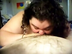SSBBW ugly shit neighbor is actually a skillful cocksucker
