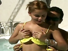 Fernannda the horny Mexican gets pounded in indoor pool
