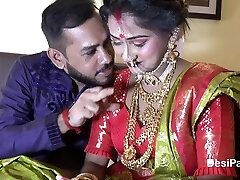 Newly Married Indian Girl Sudipa Hardcore Honeymoon First-ever night sex and creampie - Hindi Audio