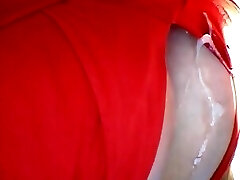 Cumshot on Clothed Breasts