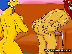 Simpsons porn toon parody