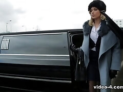 Stylish New Cummer Ria Sunn Gets Destroyed In The Back Of A Limo - Individual