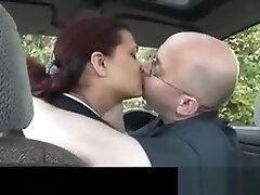 Obese Whore Fooling Around In The Car