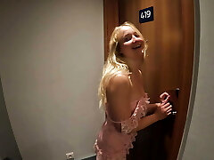Good-sized Ass Platinum-blonde French Teen Gets Fucked Hard By Her Hotel Neighbor For Dior Sneakers !!!