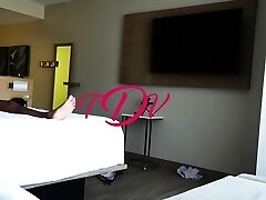 Sexy African beauty gives multiracial blowjob on hidden cam