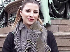 Guy picks up German dame Mia Minou for one night stand on camera