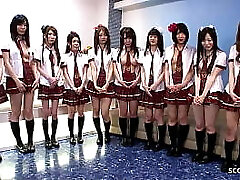 Uncensored JAV Swinger Orgy with 10 Gals and Many Guys
