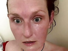 Petite mommy's perfect pert boobs bounce after masturbating in the bath makes her heart smash amazingly hard and fast