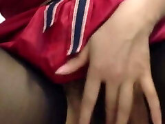 Amateur Japanese MILF Nylon Fingering