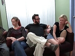 Group fuck-fest with a pair of hot lassies