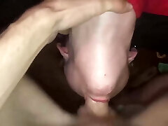 Pummels wife deep in throat