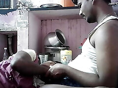 Indian wifey kissing ass lips an