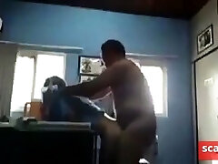 Girl poking not her uncle